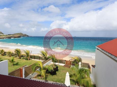 LOCATION VILLA MODERNE 1CH PIEDS DANS L’EAU SUR LA PLAGE FLAMANDS – SAINT BARTHELEMY