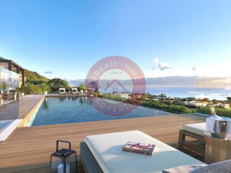 MAGNIFIQUE PENTHOUSE VUE MER AVEC TOIT-TERRASSE & PISCINE A TAMARIN - ILE MAURICE