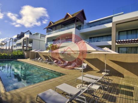 SUBLIME APPARTEMENT AU RDC VENDU MEUBLE AVEC ACCES HOTEL A GRAND GAUBE - ILE MAURICE