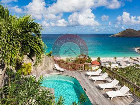 LOCATION 1CH VILLA ACAÏ VUE SUR LE LAGON TURQUOISE DES CARAIBES A FLAMANDS – SAINT BARTHELEMY 