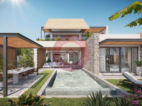 SUBLIMES VILLAS 4 CHAMBRES PIEDS DANS L'EAU, VUE MER & ACCES HOTEL 5* – ILE MAURICE