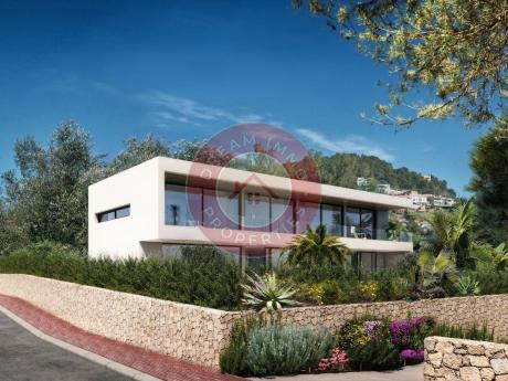 A 2 PAS DE LA MER ! SOMPTUEUSE VILLA MODERNE DE 5CH AVEC BELLE VUE MER A IBIZA – ESPAGNE