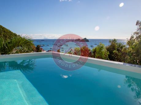 LOCATION VILLA AKA 3CH AVEC MAGNIFIQUE VUE MER A COROSSOL – SAINT BARTHELEMY 