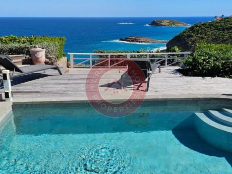 ENSEMBLE DE 2 VILLAS INDEPENDANTES VUE MER MEUBLÉES A POINTE MILOU – ST BARTHELEMY