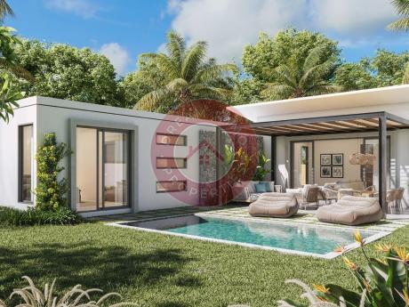 BELLES VILLAS MODERNES DE 3 CHAMBRES A SEULEMENT 100 M DE LA MER A TROU AUX BICHES - ILE MAURICE