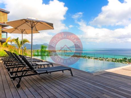 SUBLIME VILLA DE 5 CH AVEC MAGNIFIQUE VUE MER & SERVICES HOTELIERS A RIVIERE NOIRE - ILE MAURICE