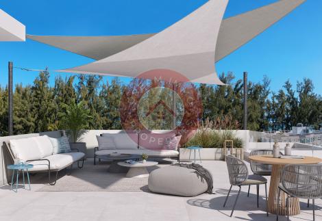 A 2 MIN DE LA MER ! BEAU PENTHOUSE VUE MER AVEC TOIT-TERRASSE PRIVE A FLIC EN FLAC – ILE MAURICE