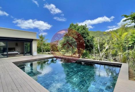 BAISSE DE PRIX! MAGNIFIQUE VILLA SUR GRAND TERRAIN AVEC VUE SUR LES MONTAGNES – RIVIERE NOIRE