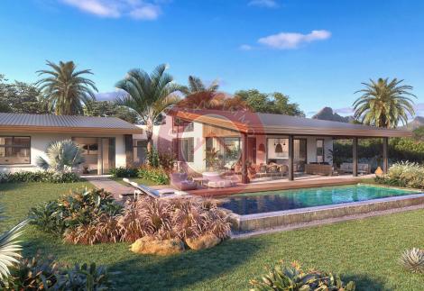 GRANDES VILLAS DE 4 CH DANS UN RESORT AVEC SUBLIME VUE MONTAGNE A TAMARIN - ILE MAURICE