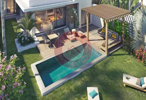 BELLE VILLA EN CONSTRUCTION SUR LE PROJET STELLA MARIS A TAMARIN - ILE MAURICE