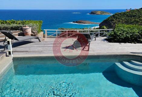 ENSEMBLE DE 2 VILLAS INDEPENDANTES VUE MER MEUBLÉES A POINTE MILOU – ST BARTHELEMY