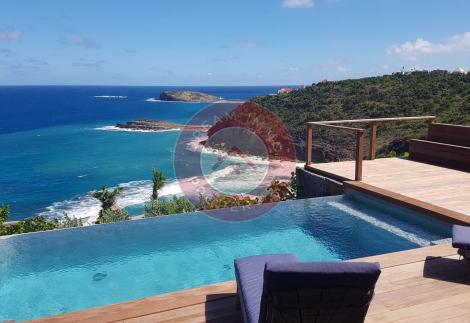 ENSEMBLE DE 2 VILLAS INDEPENDANTES VUE MER MEUBLÉES A POINTE MILOU – ST BARTHELEMY